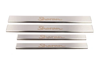 Накладки на пороги Carmos V1 (4 шт, нерж) для Volkswagen Sharan 1995-2010 рр