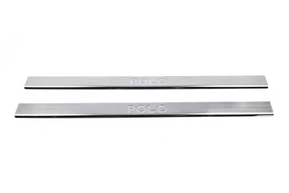 Накладки на пороги Carmos (2 дверна, нерж.) для Volkswagen Polo 2010-2017 рр