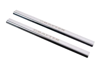 Накладки на пороги Laser (2 шт, сталь) для Volkswagen Crafter 2006-2016 рр