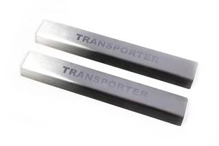 Накладки на пороги LASER (2 шт) Transporter для Volkswagen T5 2010-2015 рр