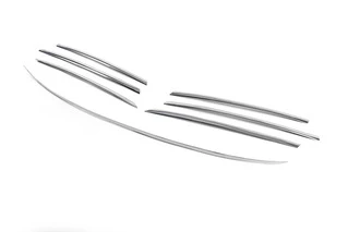 Накладки на кант решітки радіатора (2000-2002, 7 частин, нерж) для Mercedes Sprinter W901/902/903/904/905 рр