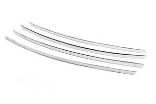 Накладки на решітку 2010-2016 (вузькі смужки, 4 шт, нерж) OmsaLine - Італійська нержавіюча сталь для Volkswagen Amarok рр