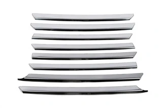 Накладка на решітку Косою капот (8 шт., нерж.) Carmos - Турецька сталь для Volkswagen T4 Transporter