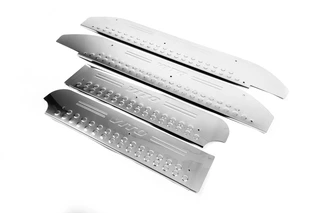 Накладки на внутрішні пороги (OmsaLine) 3 шт, OmsaLine - Італійська нержавійка для Mercedes Vito W639 2004-2014 рр