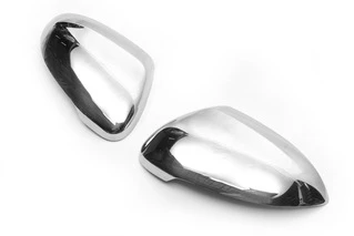 Накладки на дзеркала EU (2 шт., нерж) Carmos - турецька сталь для Volkswagen Passat B8 2015-2023 рр