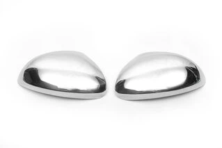 Накладки на дзеркала (2 шт., нерж) Carmos - Турецька сталь для Volkswagen Tiguan 2007-2016 рр