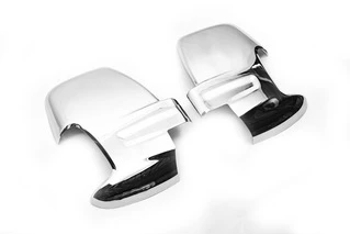 Накладки на дзеркала (2 шт, хром) Хромований пластик для Ford Transit 2014- рр