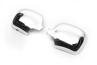 Накладки на дзеркала 2008-2013 (2 шт) Carmos - Хромований пластик для Renault Kangoo рр