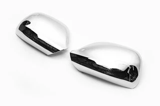 Накладки на дзеркала (2 шт, ABS) Carmos - Хромований пластик для Volkswagen T6