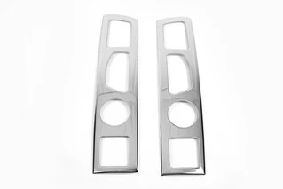 Накладки на стопи пряма (2006-2014, 2 шт, нерж.) для Fiat Ducato рр