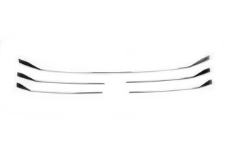 Накладки на решітку Хром 2019-2025 (6 шт, нерж) OmsaLine - Італійська нержавейка для Volkswagen T6