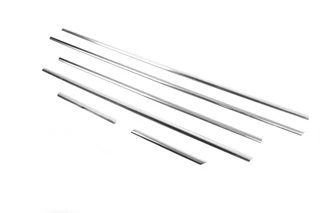 Нижня окантовка вікон (6 шт, нерж) Carmos - Турецька сталь для BMW X5 E-70 2007-2013 рр