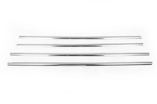 Окантовка скла (4 шт, нерж) для Hyundai Tucson JM 2004- рр