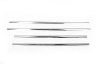 Зовнішня окантовка вікон (4 шт., нерж.) OmsaLine - Італійська нержавійка для Ford Focus II 2008-2011 рр