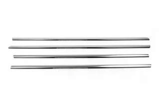 Зовнішня окантовка стекол (нерж) Sedan, Carmos - Турецька сталь для Opel Astra H 2004-2013 рр