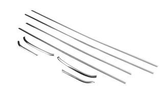 Нижня окантовка вікон (Hatchback, 8 шт, нерж) Carmos - Турецька сталь для Opel Astra J 2009-2015 рр