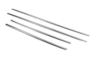 Окантовка вікон (4 шт, нерж) OmsaLine - Італійська нержавійка для Nissan Juke 2010-2019 рр