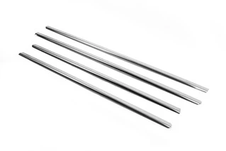 Зовнішня окантовка вікон (4 шт, нерж) Carmos - Турецька сталь для Mercedes ML W164