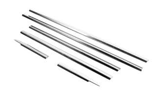 Зовнішня окантовка вікон (4 шт, нерж) OmsaLine - Італійська нержавійка для Mercedes ML W163