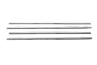 Зовнішня окантовка вікон (4 шт, нерж) SD/SW, Carmos - Турецька сталь для Renault Megane II 2004-2009 рр