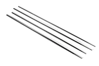 Зовнішня окантовка вікон (4 шт, нерж) SD/SW, Carmos - Турецька сталь для Renault Megane II 2004-2009 рр