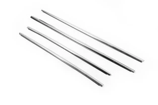 Нижня окантовка вікон (4 шт, нерж) Carmos - Турецька сталь для Dacia Duster 2018-2024 рр