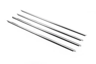 Окантовка вікон (4 шт., нерж.) Carmos - Турецька сталь для Dacia Lodgy 2012-2022 рр