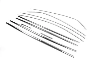 Повна окантовка вікон (Sedan, 12 шт., нерж.) Carmos - Турецька сталь для Renault Megane IV 2016-2025 рр