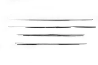 Молдинг скла (4 шт, нерж) Carmos - Турецька сталь для Toyota Hilux 2006-2015 рр