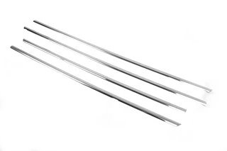 Окантовка вікон (4 шт, нерж) для Skoda Superb 2009-2015 рр