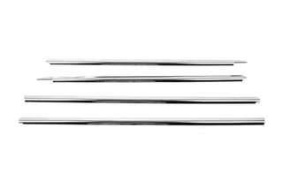 Окантовка вікон (нерж.) Carmos - Турецька сталь для Dacia Sandero 2013-2020 рр