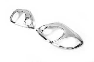 Накладки на фари V1 (2002-2004, 2 шт., пласт) для Toyota Corolla рр