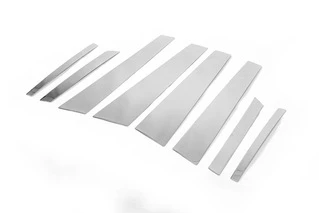 Молдинги на дверні стійки (нерж.) для BMW X6 E-71 2008-2014 рр