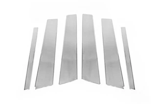 Молдинги дверних стійок (нерж.) 6 шт. для BMW X1 E-84 2009-2015рр