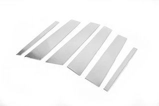 Молдинги дверних стійок (нерж.) 6 шт. для BMW X1 E-84 2009-2015рр