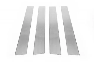 Хром дверних стійок (4 шт, нерж) Carmos - Турецька сталь для Nissan Qashqai 2007-2010 рр