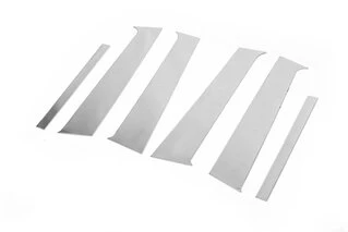 Молдинг дверних стійок (нерж.) для Dacia Sandero 2013-2020 рр