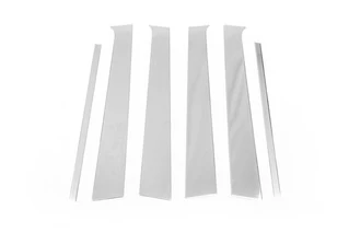 Молдинги дверних стійок (6 шт, нерж) для Volkswagen Amarok 2010-2022 рр