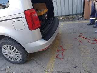 Накладка на задній бампер EuroCap (ABS) для Volkswagen Caddy 2015-2020 рр