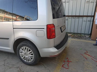 Накладка на задній бампер EuroCap (ABS) для Volkswagen Caddy 2015-2020 рр