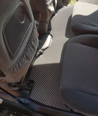 Килимки EVA (2 ряди, чорні) для Seat Alhambra 1996-2010 рр