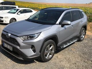 Бокові пороги Sunrise (2 шт., алюміній) для Toyota Rav 4 2019- рр