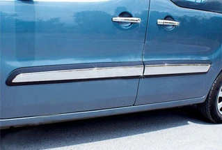 Дверні молдинги (4 шт., нерж.) Carmos - Турецька сталь для Citroen Berlingo 2008-2018 рр