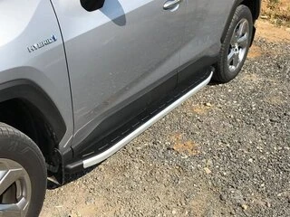 Бокові пороги Fullmond (2 шт., алюміній) для Toyota Rav 4 2019- рр