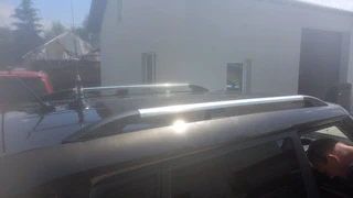 Рейлінги хром (пласт. ніжки, установка на клей) для Kia Soul I 2008-2013 рр