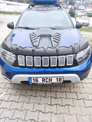 Передня решітка (сіра) для Dacia Duster 2018-2024 рр