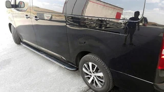 Бокові пороги Bosphorus Black (2 шт., Алюміній) M - Середня база для Toyota Proace