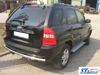 Задня дуга AK002 (нерж.) для Kia Sportage 2004-2010 рр