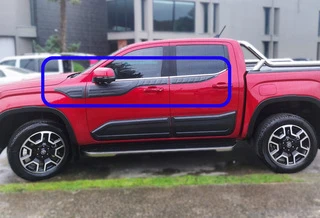 Верхні молдинги дверей (6 шт, ABS) для Volkswagen Amarok 2022- рр