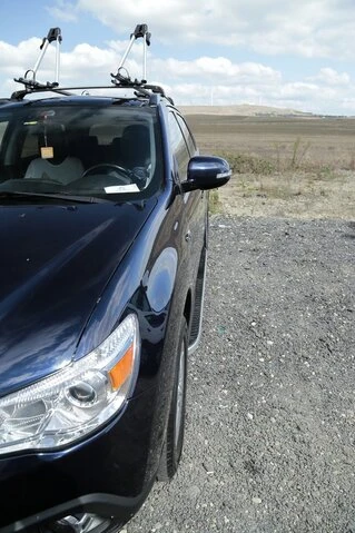 Бокові пороги Tayga Grey (2 шт., алюміній) для Mitsubishi Outlander 2006-2012рр